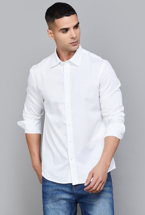 FLYING MACHINE Solid Regular Fit Shirt