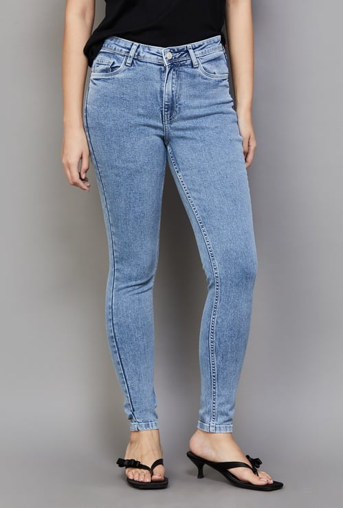 KRAUS Washed Skinny Fit Jeans