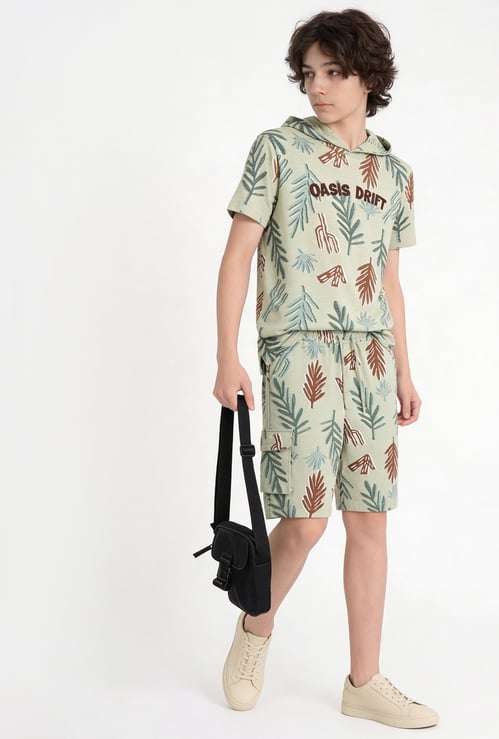 FAME FOREVER Boys Printed Cargo Shorts