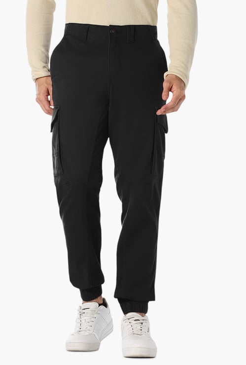 JACK & JONES Solid Regular Cargo Trousers