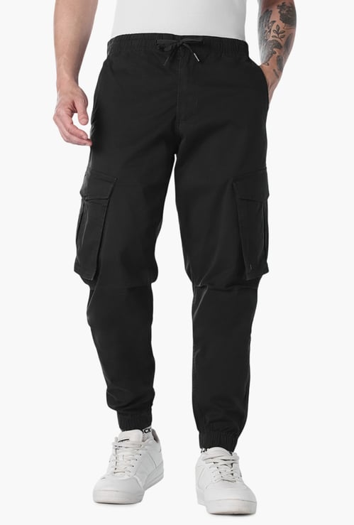 JACK & JONES Solid Regular Fit Cargos