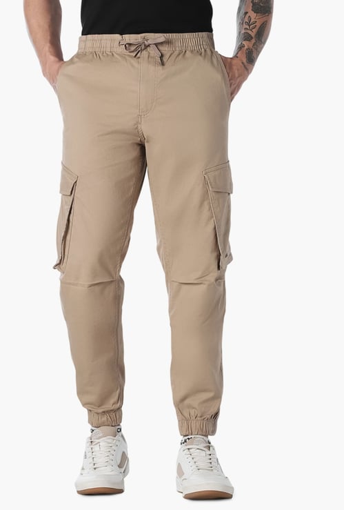 JACK & JONES Solid Regular Fit Cargos