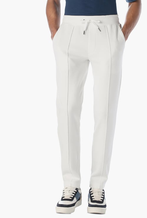 JACK & JONES Solid Pleated Regular Fit Trousers