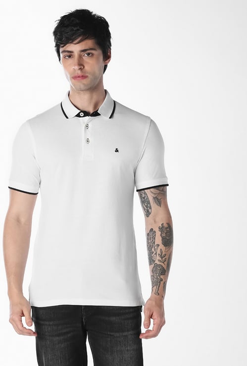 JACK & JONES Contrast Trim Polo T-shirt