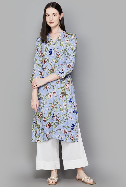 W Floral Print Straight Kurta