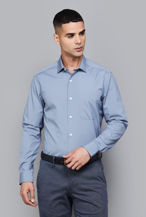 LOUIS PHILIPPE Solid Classic Fit Formal Shirt