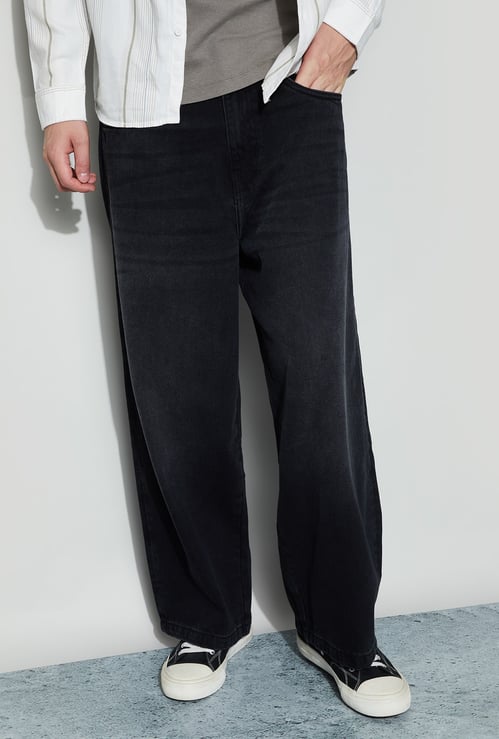 FORCA Washed Super Baggy Fit Jeans