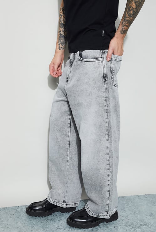 FORCA Washed Super Baggy Fit Jeans