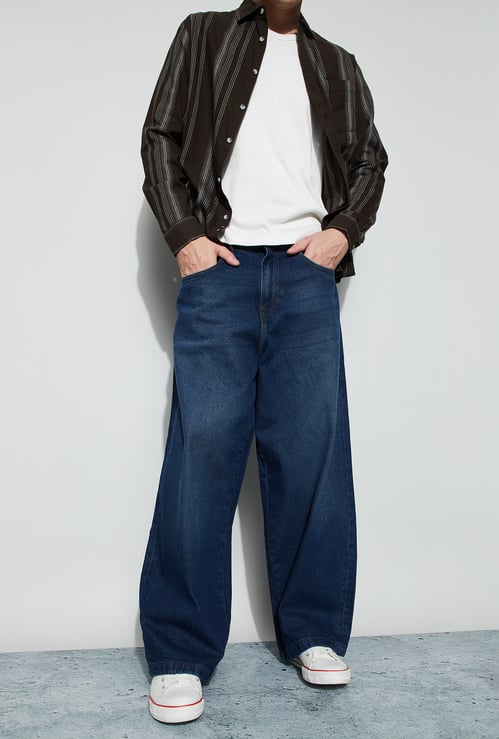 FORCA Darkwashed Super Baggy Fit Jeans