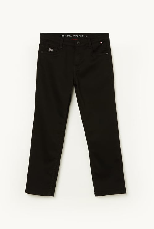 RUFF KIDS Boys Solid Straight Fit Jeans
