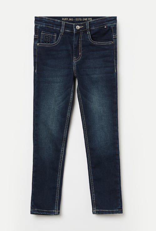 RUFF KIDS Boys Washed Regular Fit Jeans