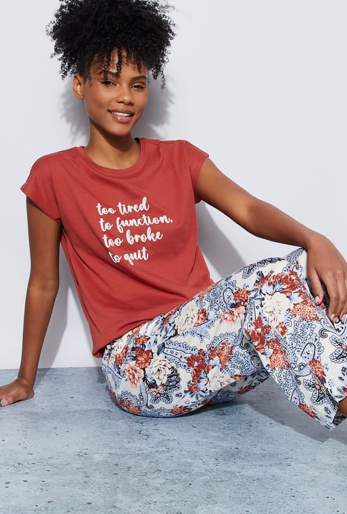 GINGER Floral Print Pyjamas