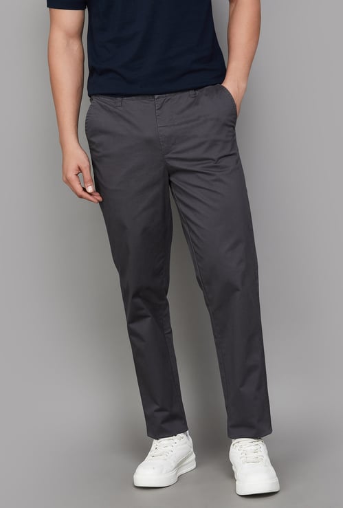 UNITED COLORS OF BENETTON Solid Regular Fit Trousers