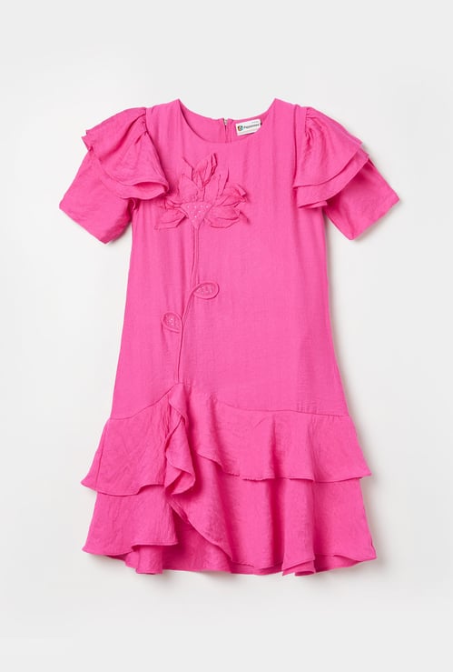 PEPPERMINT Girls Embellished Fit & Flare Dress