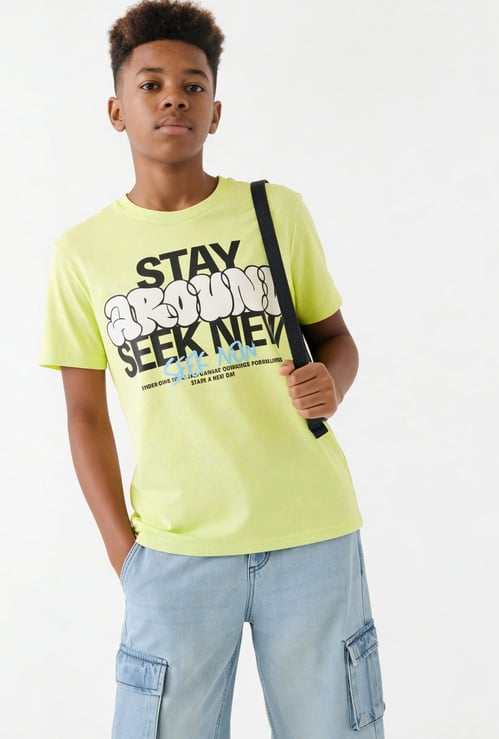 FAME FOREVER Boys Graphic Print T-shirt