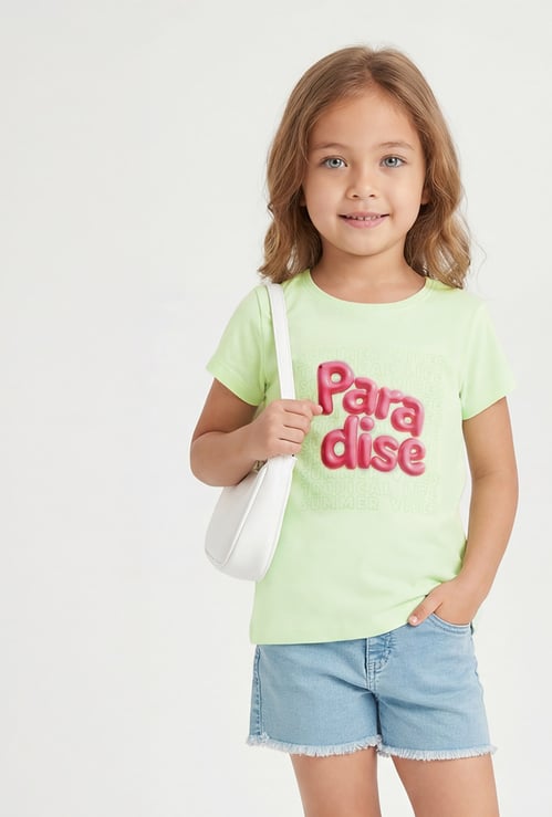 FAME FOREVER Girls Graphic Print T-shirt