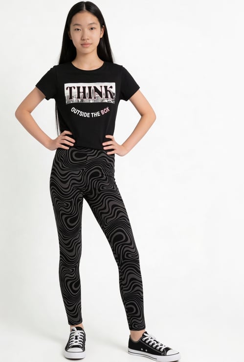 FAME FOREVER Girls Printed Leggings