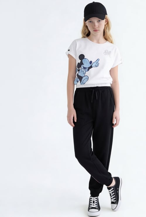 FAME FOREVER Girls Graphic Print Track Pants