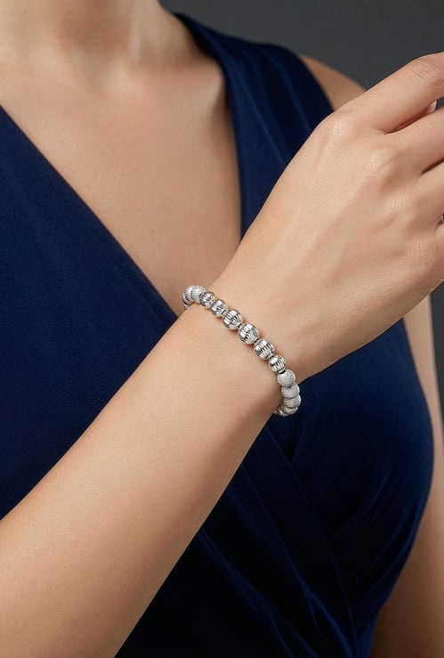 GIVA Glow in Motion Gleam Sterling Silver Bracelet