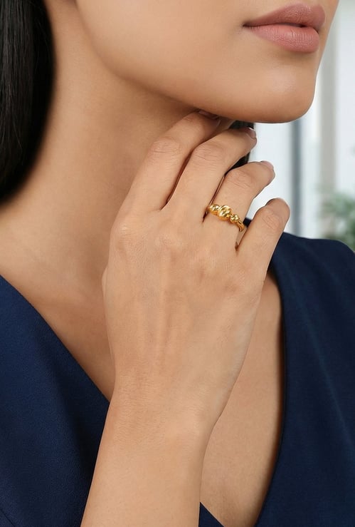 GIVA Beaded 925 Sterling Silver Ring