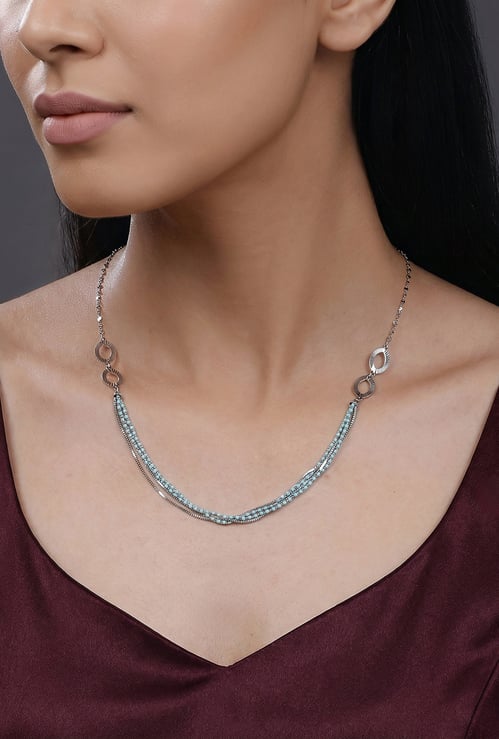 GIVA Glow in Motion Sterling Silver Necklace