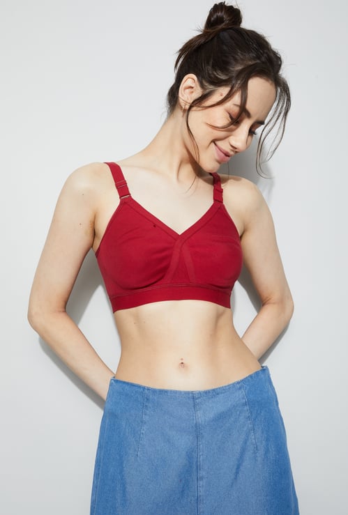 GINGER Non-Padded Non-Wired Seamed Everyday Bra