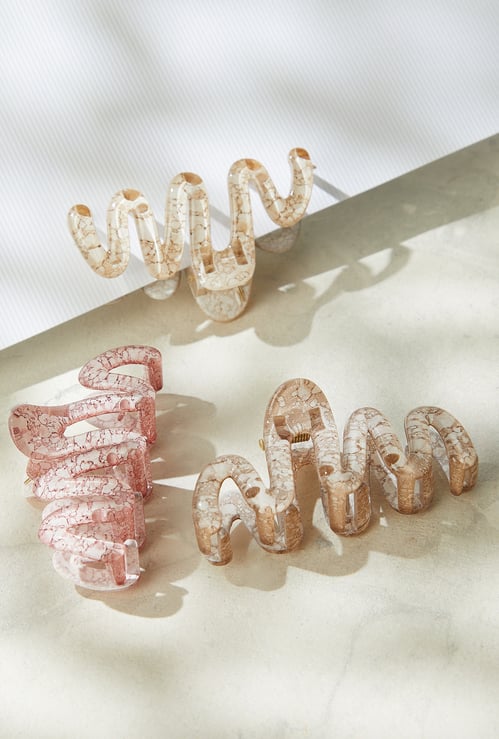 FAME FOREVER Assorted Claw Clip - Pack of 3