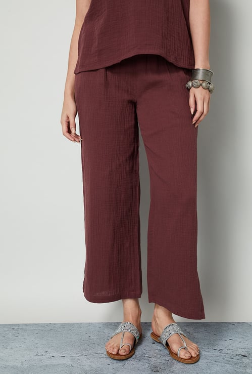 COLOUR ME Textured Palazzos
