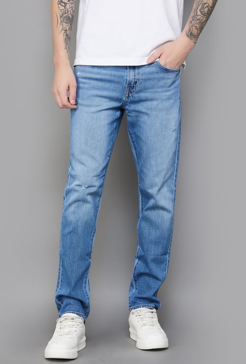 AMERICAN EAGLE Distressed Slim Straight Jeans