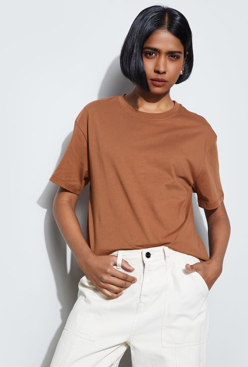 FAME FOREVER Solid T-shirt