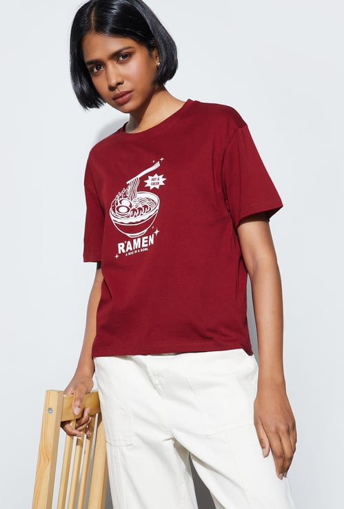 FAME FOREVER Graphic Print T-shirt