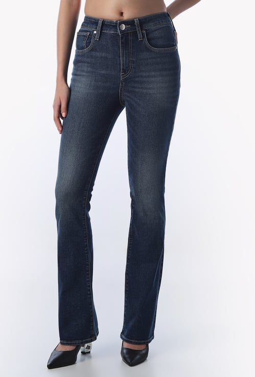 ONLY Solid Flared Jeans
