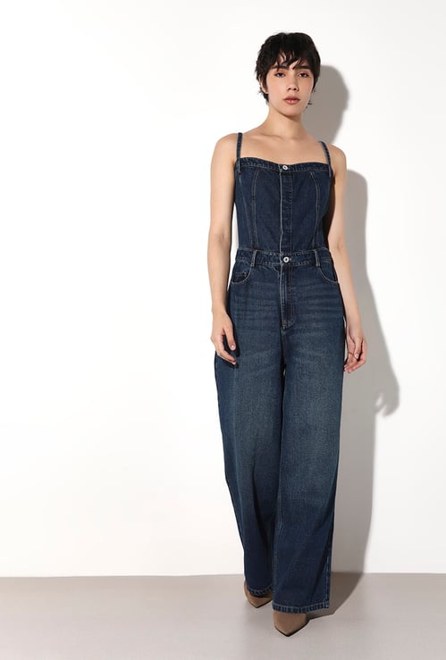 ONLY Washed Denim Jumpsuit