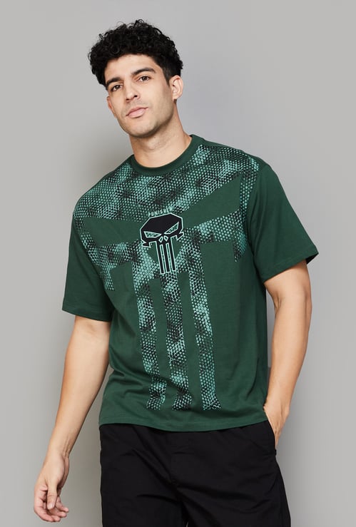 FREE AUTHORITY Punisher Print T-shirt