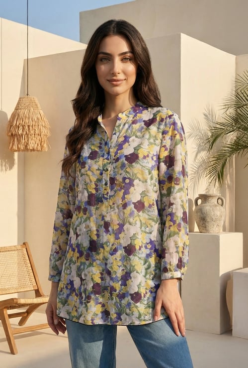 W Floral Print Tunic