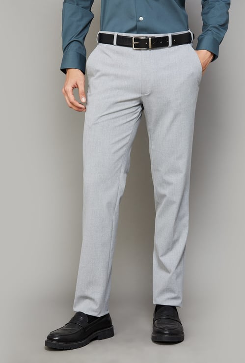 PARK AVENUE Slim Straight Formal Trousers