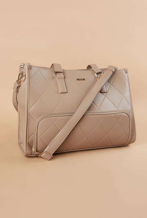 CODE Quilted Laptop Bag with Insulated Pocket