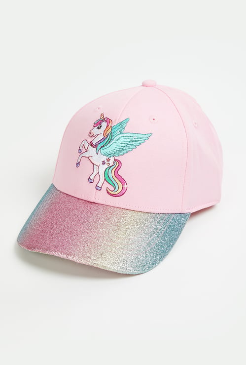 KIDSVILLE Girls Unicrn Embroidered Baseball Cap