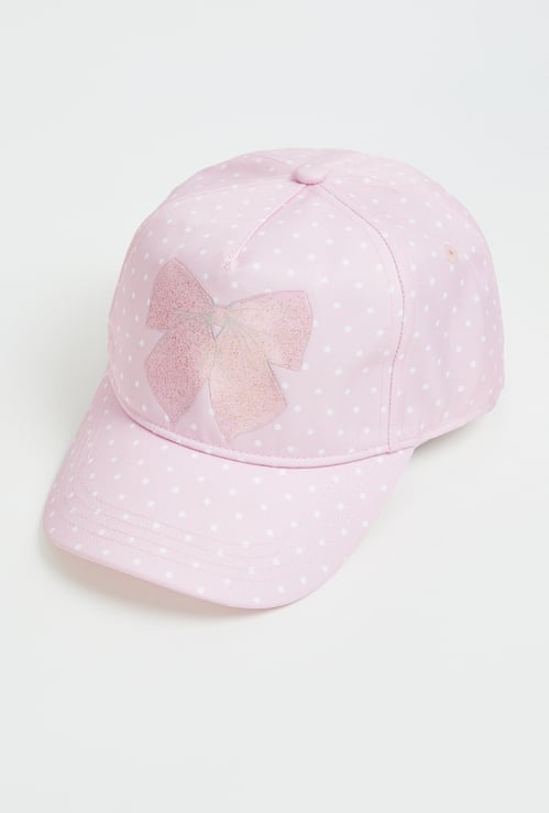 KIDSVILLE Girls Polka Dot Baseball Cap