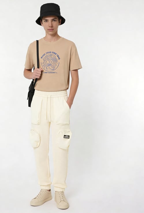 FAME FOREVER Boys Textured Track Pants