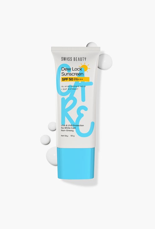 SWISS BEAUTY Dew Lock Sunscreen SPF 50 PA+++ - 50g