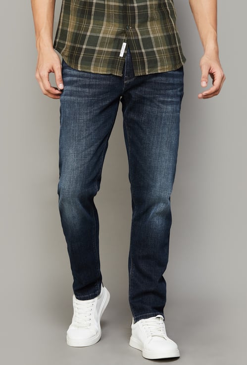 FLYING MACHINE Washed Slim Tapered Jeans
