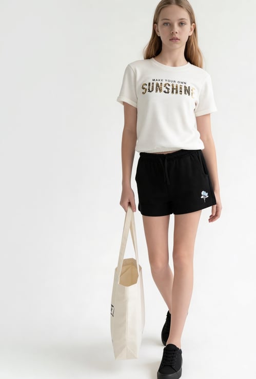 FAME FOREVER Girls Solid Shorts