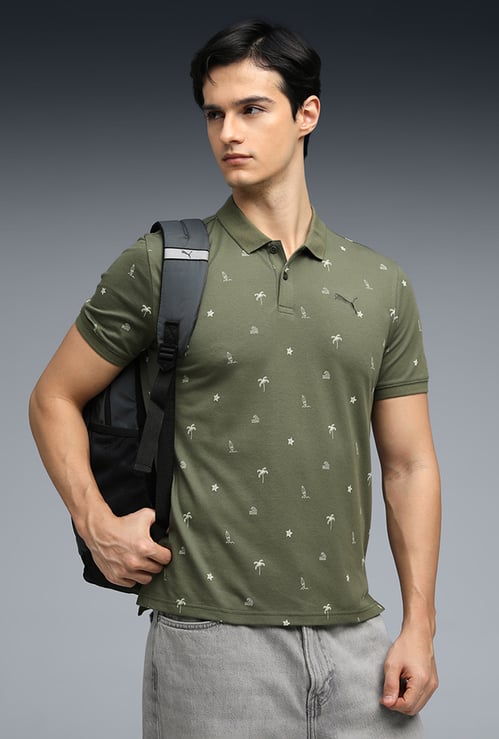 PUMA Printed Polo T-shirt
