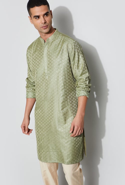 MELANGE Embroidered Straight Kurta