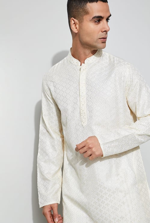 MELANGE Embroidered Straight Kurta