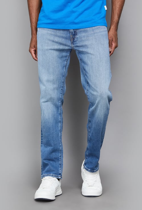 AMERICAN EAGLE Stonewashed Slim Straight Jeans