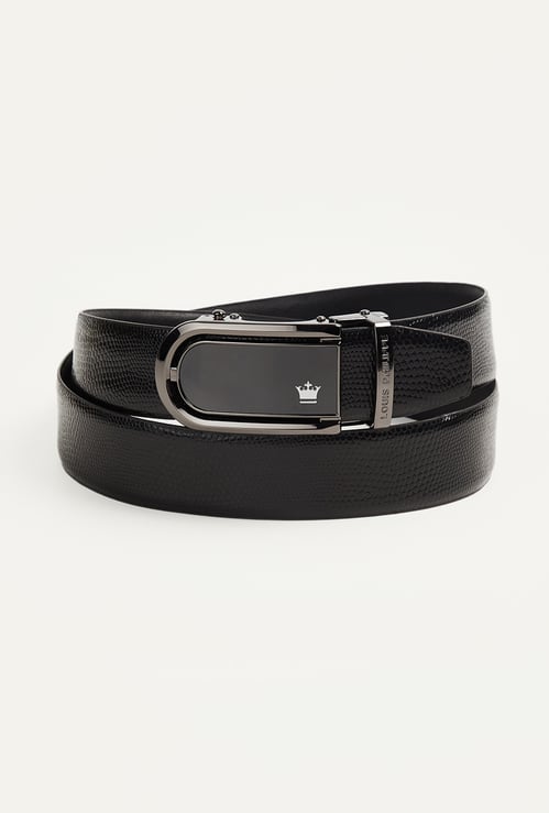LOUIS PHILIPPE Solid Leather Belt