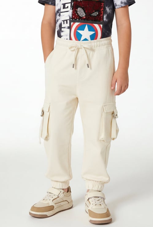 FAME FOREVER Girls Solid Cargo Joggers