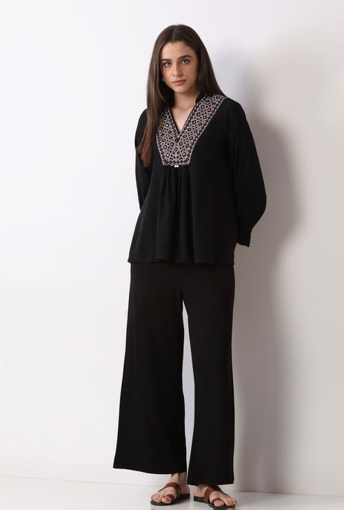 BIBA Solid Palazzos
